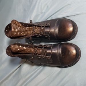 Bronze booties
